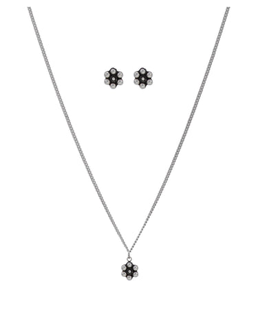 Set Dije Y Aretes Flores
